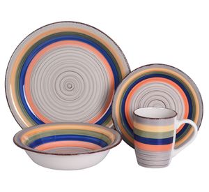 Vajilla Zanse beige 24 piezas