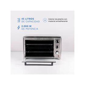 Horno eléctrico Oven Master silver 45 lt + convección y spiedo