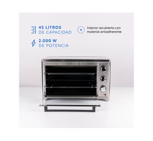 Horno eléctrico Oven Master silver 45 lt + convección y spiedo