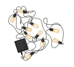 Guirnalda LED solar 6.5 m 10L cálida