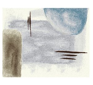 Alfombra Kandinsky gris 160x235 cm