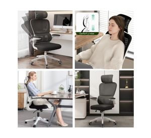 Silla escritorio ergonómica Pro negro