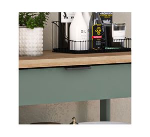 Isla cocina americana 90x86 cm Verde