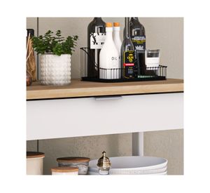 Isla cocina americana 90x86 cm Blanca