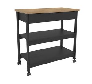 Isla cocina americana 90x86 cm Negro