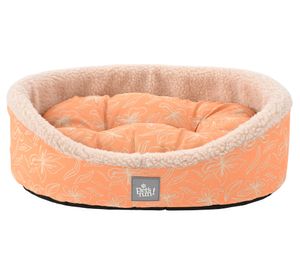 Cama chiporro estampada M naranjo