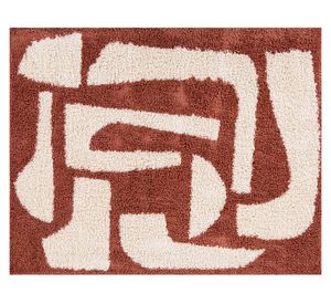 Alfombra Shaggy Monet terracota 150x200 cm