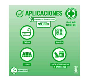 Limpiador desinfectante Vitalidad 1800 ml