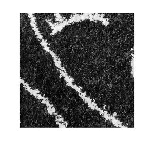 Alfombra Shaggy Monet negro 150x200 cm