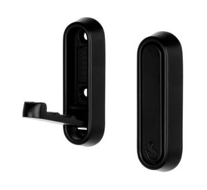 Percha colgador invisible negro zinc 2 un.