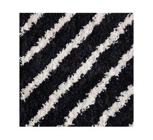 Alfombra Shaggy Guiza negro 150x200 cm