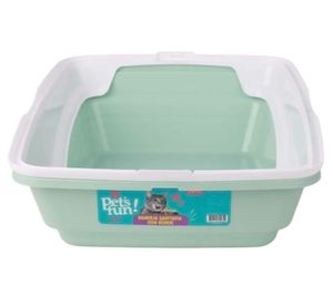 Bandeja sanitaria con borde verde