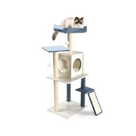 Rascador para gato 5 niveles madera