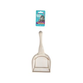 Pala arena sanitaria plástica gatos ecru