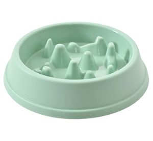 Plato para mascotas plástico antiahogo verde 500 ml