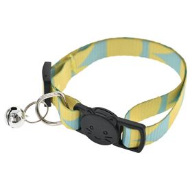 Collar gato poliéster amarillo