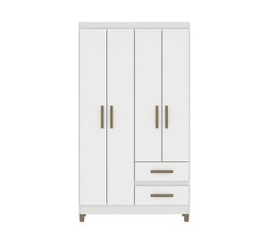 Clóset 4 puertas Lisboa blanco 180x99x40 cm