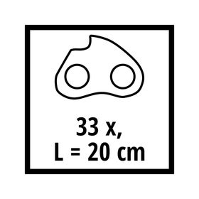 Repuesto cadena sierra 20 cm 3/8'' 33 TG Fortexxa 18/20