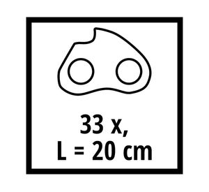 Repuesto cadena sierra 20 cm 3/8'' 33 TG Fortexxa 18/20