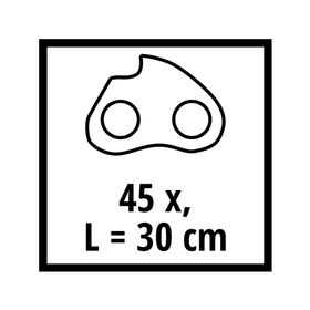 Repuesto cadena sierra 30 cm 3/8'' 45 TG Fortexxa 18/30