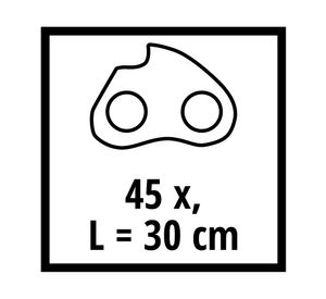 Repuesto cadena sierra 30 cm 3/8'' 45 TG Fortexxa 18/30