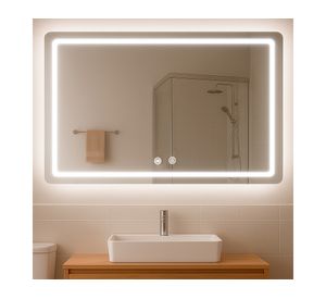 Espejo rectangular Luz LED 3 colores 120x80cm