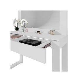 Tocador 1 cajón Gala blanco 136.5x110x36 cm