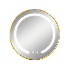 Espejo redondo luz LED 3 colores 80 cm