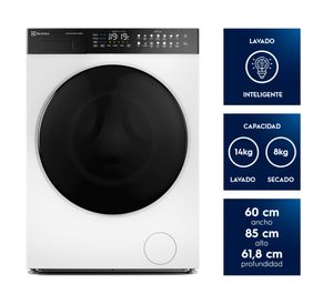 Lavadora secadora EFLWD12W carga frontal 14/8 kg blanco
