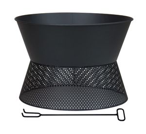 Brasero Drizzle 1 quemador negro mate.