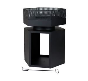 Brasero Mist 1 quemador negro mate