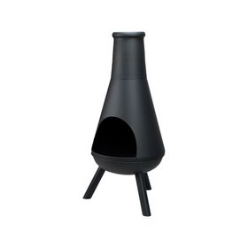 Brasero Storm 1 quemador negro mate.