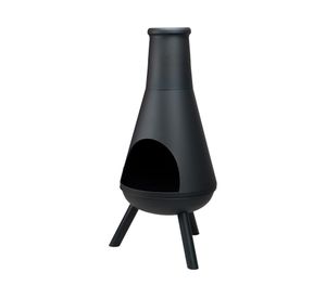 Brasero Storm 1 quemador negro mate.