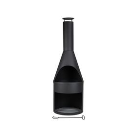 Brasero Thunder 1 quemador negro mate.