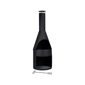 Brasero Thunder 1 quemador negro mate.