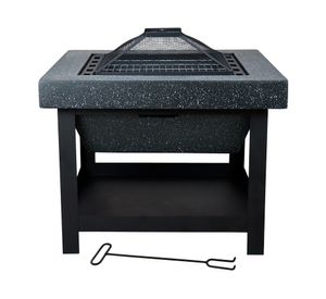 Brasero BBQ Hurricane 1 quemador negro mate