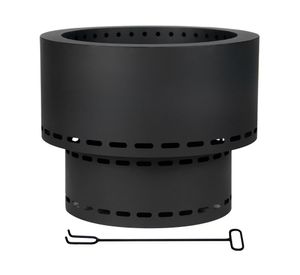 Brasero Shower 1 quemador negro mate.