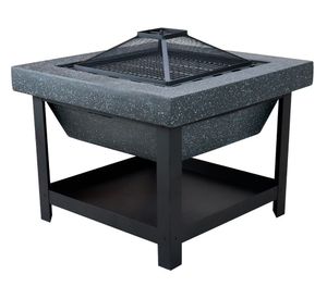 Brasero BBQ Hurricane 1 quemador negro mate