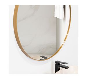 Espejo circular D80 marco metálico 80x80x3.5 cm