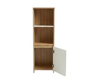 Librero Luna roble miel /blanco  39x120x31 cm