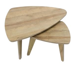 Set mesa centro Gota 4.5x88x52 cm roble miel