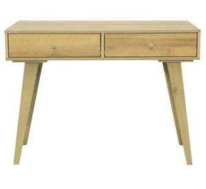 Escritorio 2 cajones Montes roble/miel 100x75x45 cm