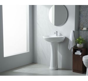 Lavamanos pedestal Angus blanco