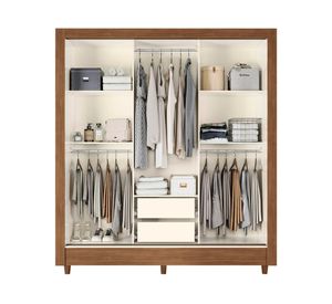 Clóset armable 3 puertas Francia invierno 191x171.5x46 cm