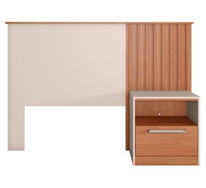 Respaldo Lucila 1.5 plazas off white/café