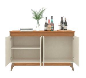 Buffet Trento beige/roble 80x121x30 cm