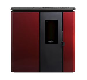 Estufa a pellet FIT+ 02602 Black Vision 9.2 kW + kit instalación burdeo