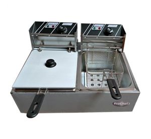Freidora ProChef Eléctrica 2 Depósitos 5,5 Lt. c/u