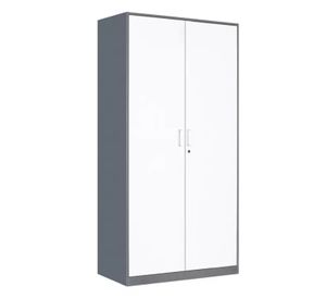 Armario Acero 90x40x185 cm. 2 Cuerpos 2 Puertas Band Horiz.