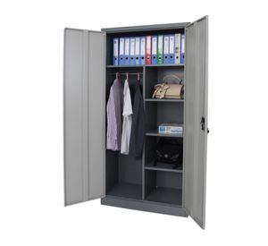 Armario de Acero 90x40x185 cm. 6 Espacios. 2 Cuerpos 2 Puertas